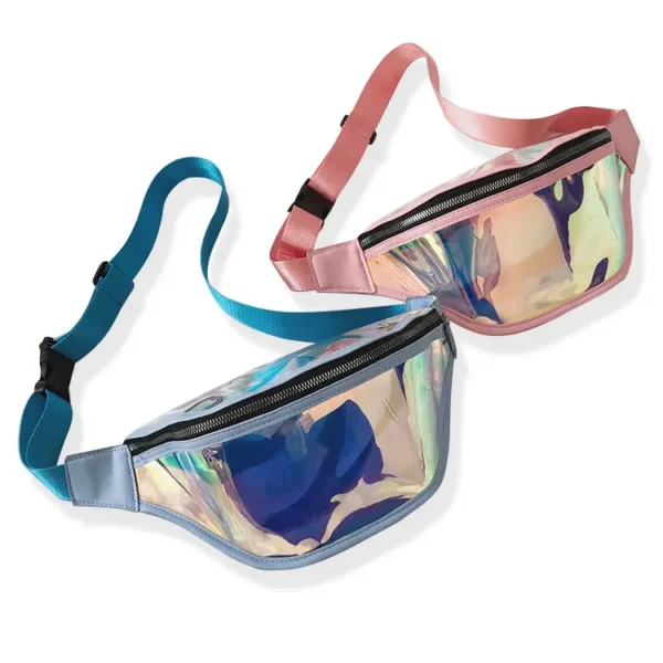 Women's Waterproof Holographic Fanny Packs - Image 2