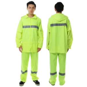 High Visibility Reflective Waterproof Rainsuit
