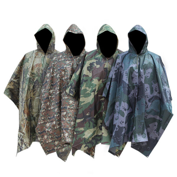 Wholesale Camouflage Multi-Use Rain Poncho - Image 2