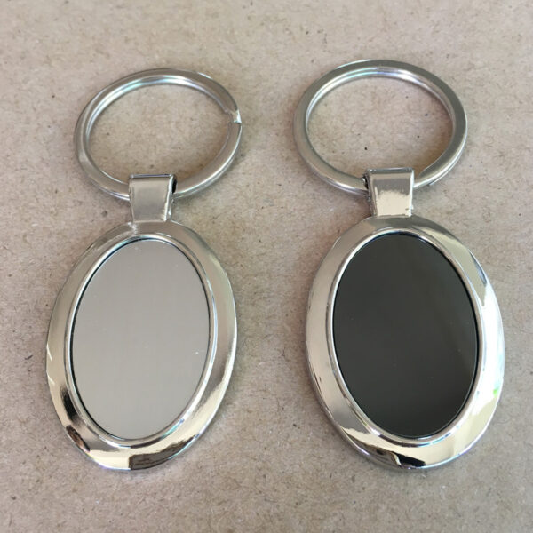 Laser Engraved Metal Keychain with QR Code - Image 3