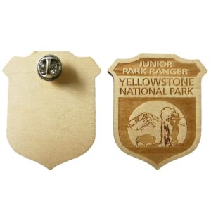 ECO Wooden Crafts Engraving Pin Badges Custom Logo