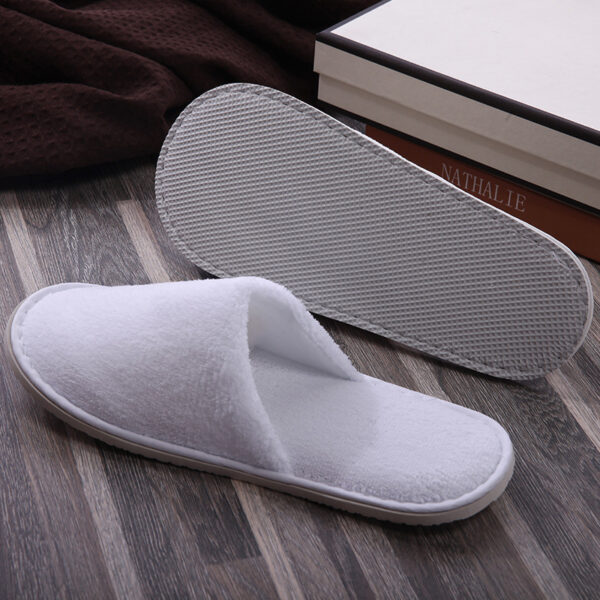 Hotel Disposable Items Home Guest Velvet Non-slip Slippers High-end Slippers - Image 5