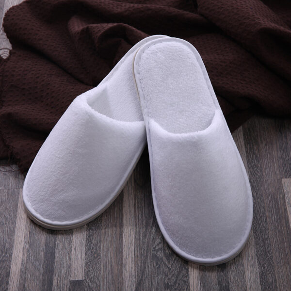 Hotel Disposable Items Home Guest Velvet Non-slip Slippers High-end Slippers - Image 6