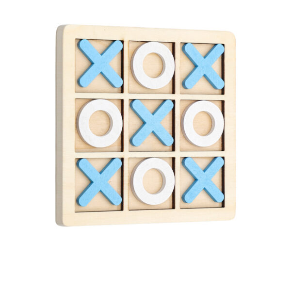 Wooden XO Tic Tac Toe Casual Versus Board Game Chess Game Funny Game For Kids - Image 4