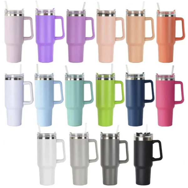 40oz Custom Logo Tumbler - Double Wall, Stainless Steel, Reusable Vacuum Cup - Image 5