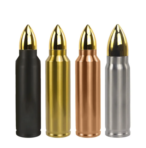 Stainless Steel Bullet Water Bottle - 500ml Thermos Cup - Image 2