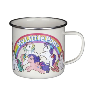 12oz Rolled Rim Metal Enamel Camping Cup - Handle Mug