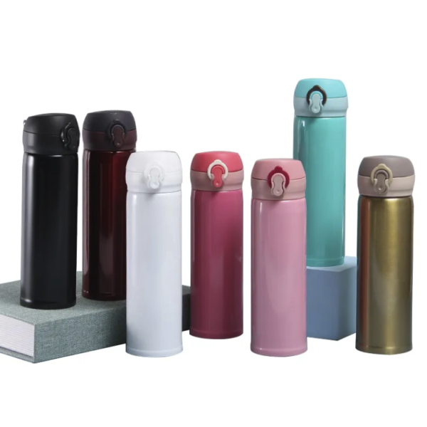 Stainless Steel Double Wall Bounce Cup Thermos Mug - Image 7