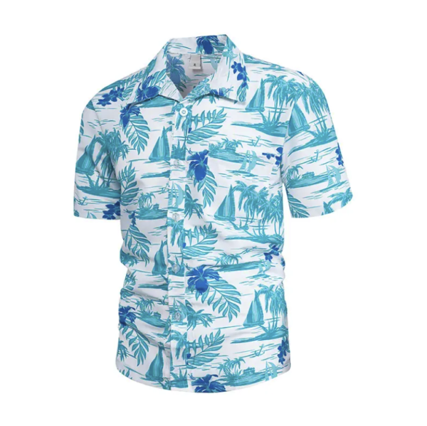 Summer Beach Shirt Men's Summer Breathable Beach Short