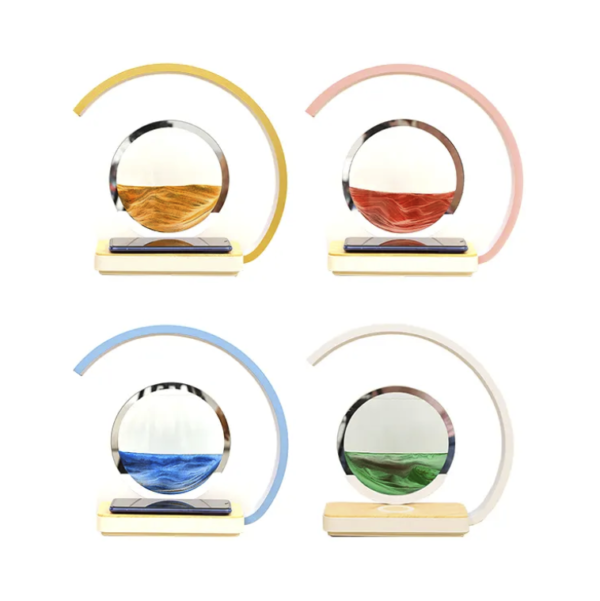 Solid Wood Rotating Hourglass - 3D Living Room Decor - Image 6