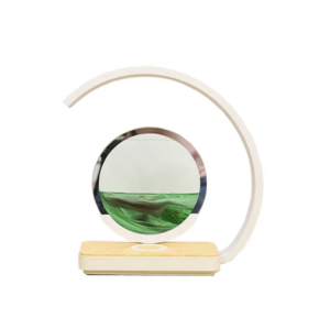 Solid Wood Rotating Hourglass - 3D Living Room Decor