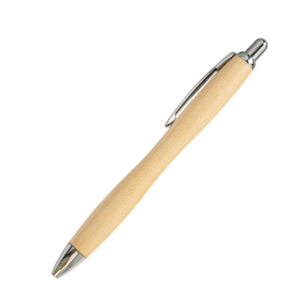 Custom Bamboo Ballpoint - Multi-Color Click Pen, Eco-Friendly Logo Print