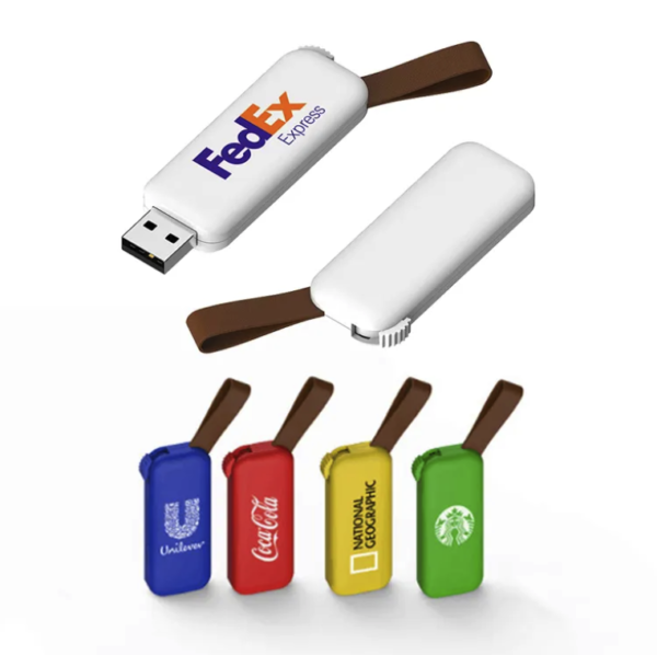 High-Speed Mini USB Flash Drive - PU Leather Holder Gift - Image 7