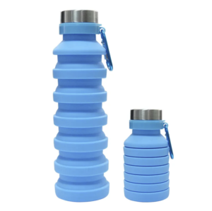 Collapsible Leak-Proof Silicone Water Bottle - Travel Hiking