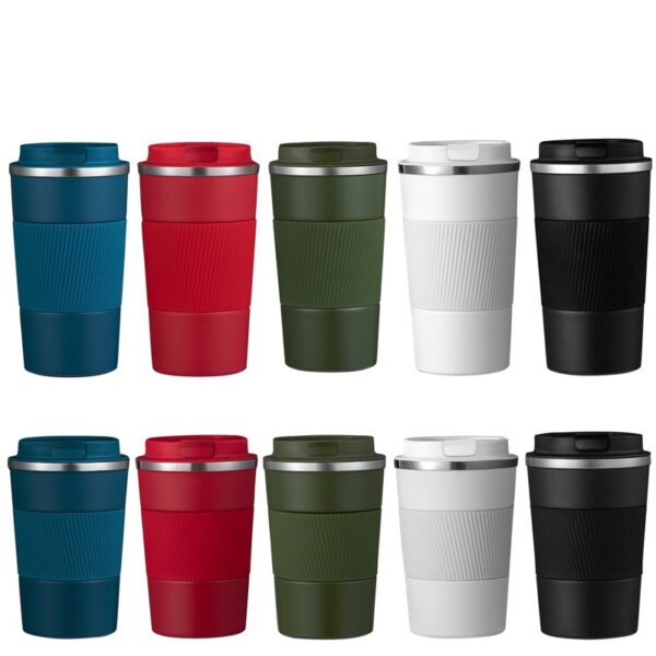 Reusable Travel Coffee Mug 510ml / 380ml Custom Logo Double Wall Stainless Steel Travel Water Bottle - Image 2