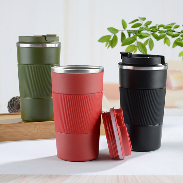 Reusable Travel Coffee Mug 510ml / 380ml Custom Logo Double Wall Stainless Steel Travel Water Bottle - Image 3