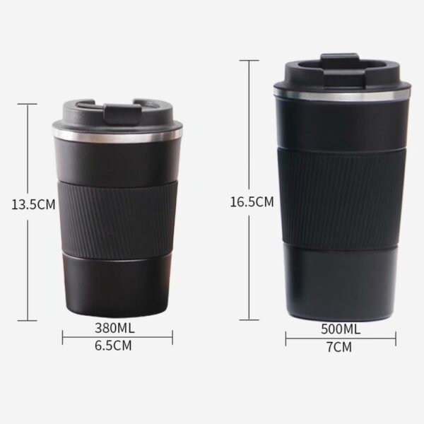 Reusable Travel Coffee Mug 510ml / 380ml Custom Logo Double Wall Stainless Steel Travel Water Bottle - Image 13