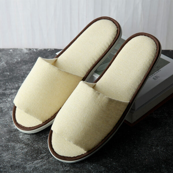 Hotel Disposable Slippers Homestay Beauty Salon Custom EVA Soles - Image 2