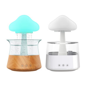 Popular Wood Grain Diffusers Rain Cloud Humidifier