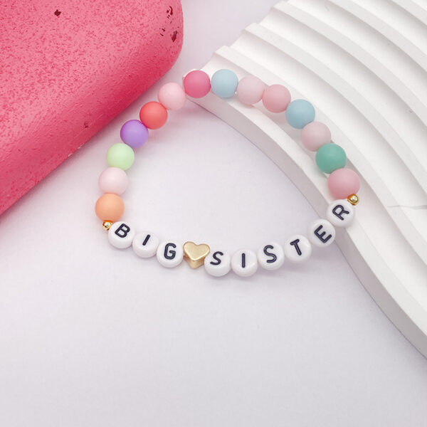 DIY Acrylic Letters Beads Wristlet Custom Beads Bracelet - Image 4