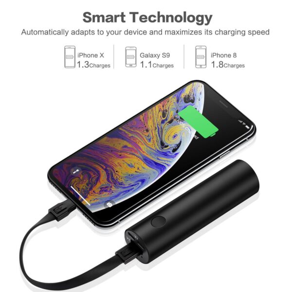 Customized Powerbank with LED Flashlight Mini Torch Keychain Power Bank - Image 2