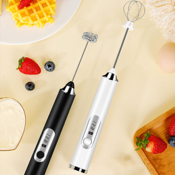 2 in 1 Electric Milk Frother Beater Household Milk Mixer - Image 4