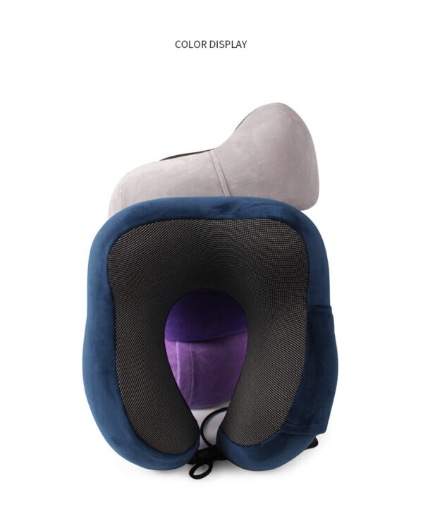 Travel Sleeping Pillow Memory Foam Cool Neck Support Gel Travel Neck Pillow - Image 6