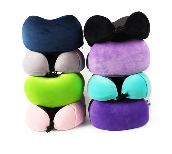 Travel Sleeping Pillow Memory Foam Cool Neck Support Gel Travel Neck Pillow - Image 7