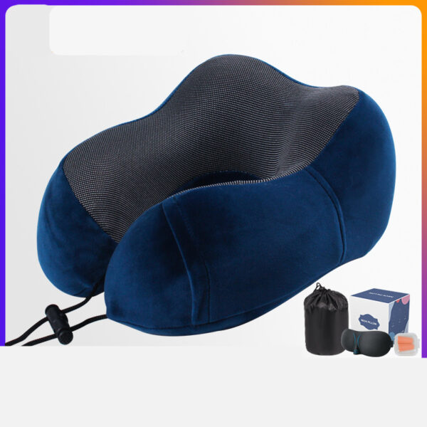 Travel Sleeping Pillow Memory Foam Cool Neck Support Gel Travel Neck Pillow - Image 8
