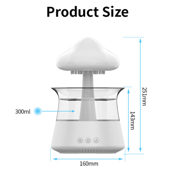 Popular Wood Grain Diffusers Rain Cloud Humidifier - Image 9