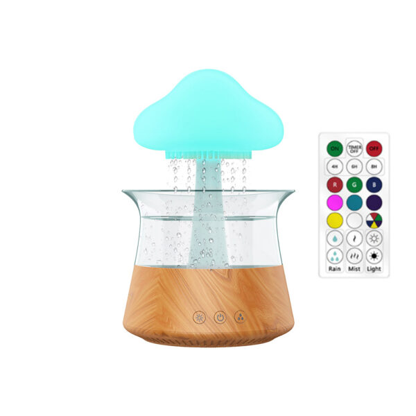Popular Wood Grain Diffusers Rain Cloud Humidifier - Image 10
