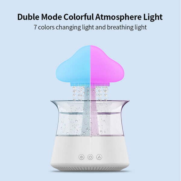 Popular Wood Grain Diffusers Rain Cloud Humidifier - Image 5