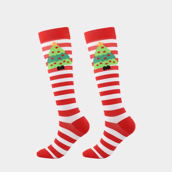Popular Christmas New Year Socks Unisex  Adult Compression Socks - Image 8
