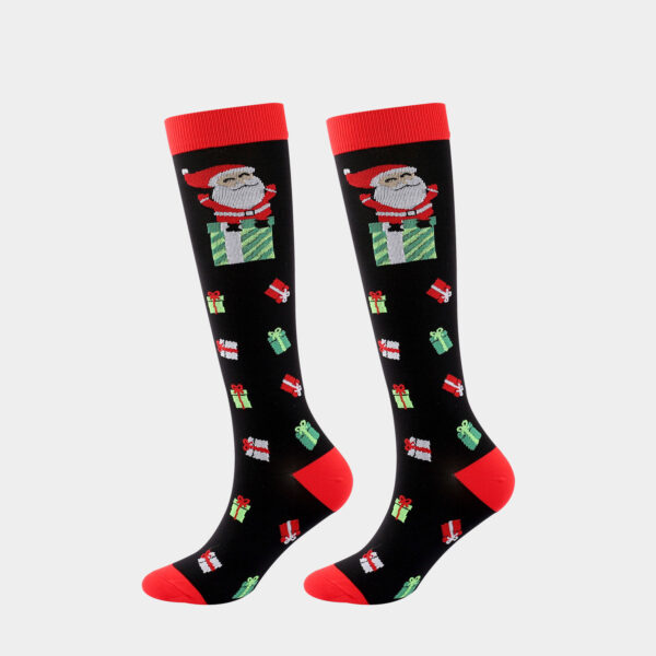Popular Christmas New Year Socks Unisex  Adult Compression Socks - Image 12