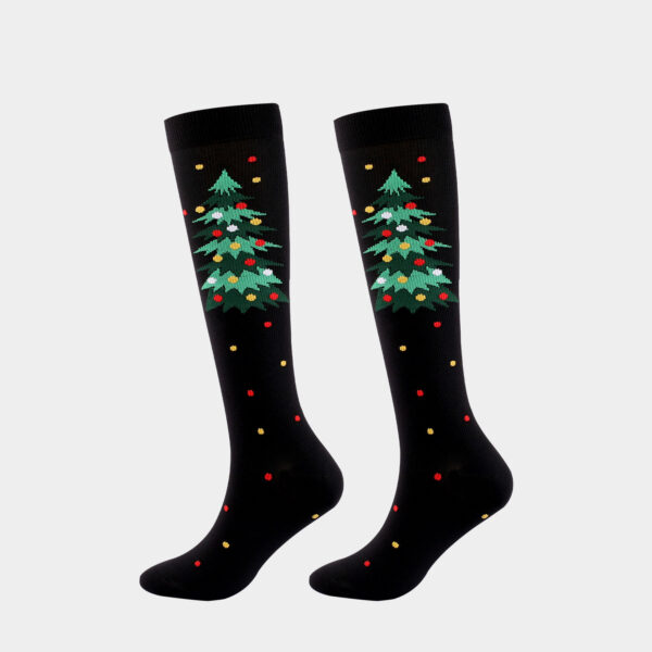 Popular Christmas New Year Socks Unisex  Adult Compression Socks - Image 14