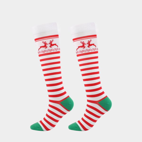 Popular Christmas New Year Socks Unisex  Adult Compression Socks - Image 5