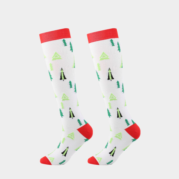 Popular Christmas New Year Socks Unisex  Adult Compression Socks - Image 6