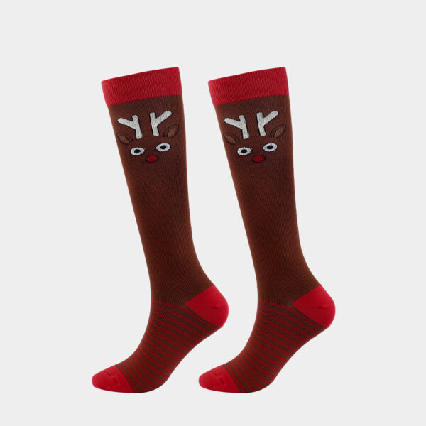 Popular Christmas New Year Socks Unisex  Adult Compression Socks - Image 7