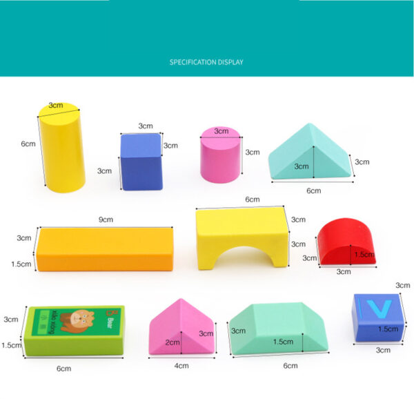 Wooden Children's Building Blocks Educational Toys Creative Colorful Wooden Toys for Kids - Image 8