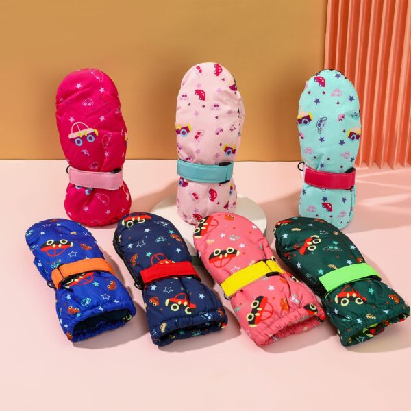 Winter Children Skiing Snowboarding Gloves - Image 3