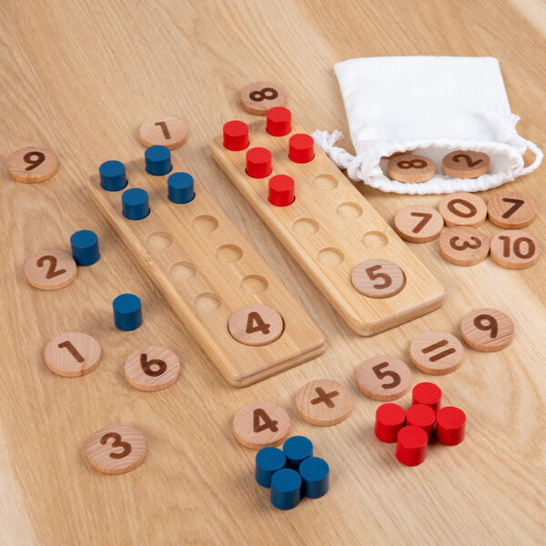 OEM Wooden Montessori Counting Peg Board Toys For Kids - Image 3