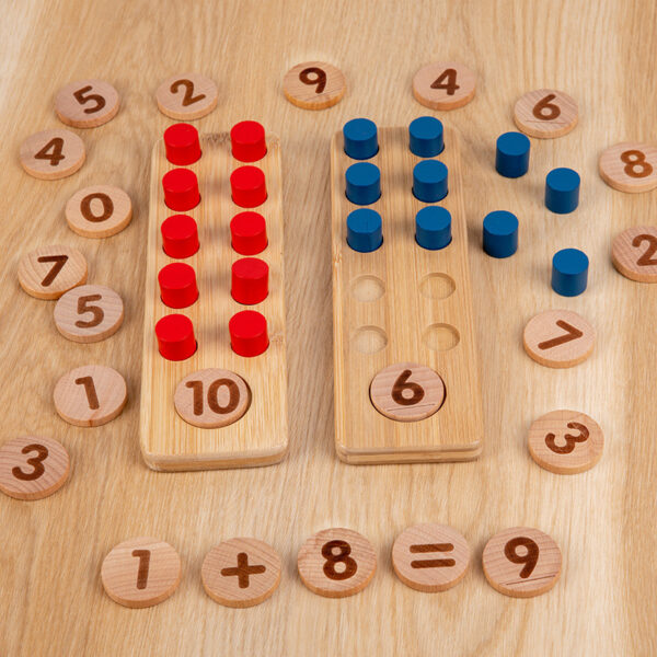 OEM Wooden Montessori Counting Peg Board Toys For Kids - Image 4