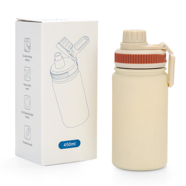 Custom Logo Double Walled Stainless Steel Sport Bottle 450ml