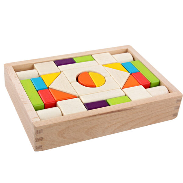 Educational Kid Toy Wooden Building Blocks 30 Pieces Toys - Image 6
