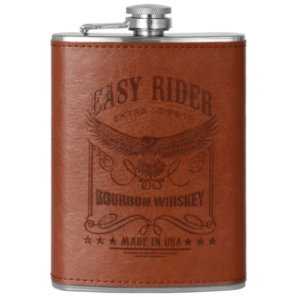 Portable Bar Tools Camping Pocket Hip Flask Whiskey 6Oz Stainless Steel Liquor Hip Flask - Image 7
