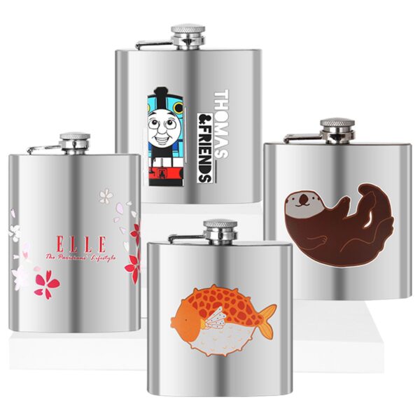 Portable Bar Tools Camping Pocket Hip Flask Whiskey 6Oz Stainless Steel Liquor Hip Flask - Image 8