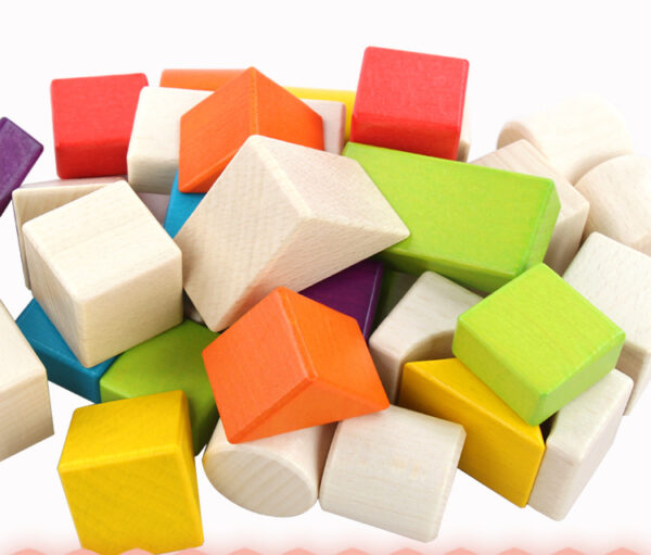 Educational Kid Toy Wooden Building Blocks 30 Pieces Toys - Image 4