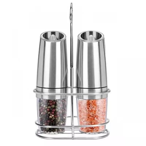 Electric Gravity Salt And Pepper Grinder Set Spice - Image 4