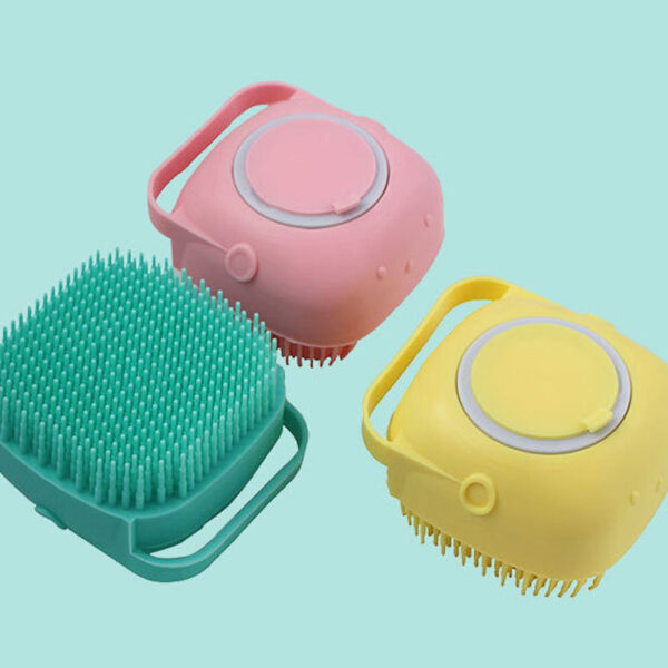 Soap Dispenser Pet Bathing Cleaning Massage Brush - Image 5