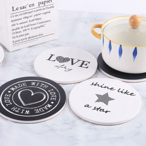 Personalized Round Ceramic Coaster Square Ceramic Coaster - Image 3